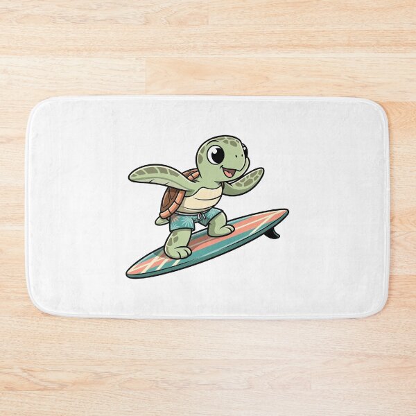 Item preview, Cute Summer Turtle Riding a Surfboard designed and sold by SOUFIANE1991.