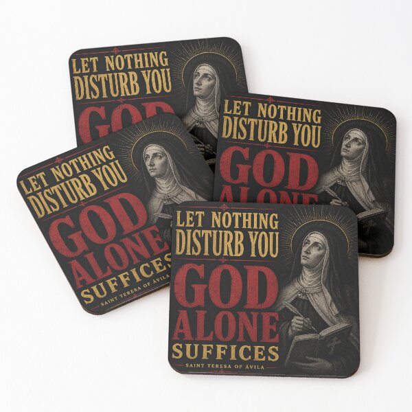Item preview, God Alone Suffices — Saint Teresa of Ávila Vintage Catholic Design designed and sold by Crux Fidelis.