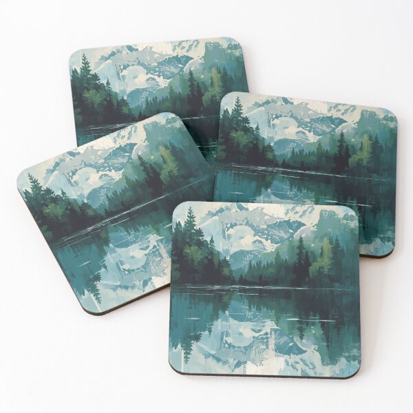 Item preview, Still Pines, Mirrored Sky designed and sold by AbstractAnom.