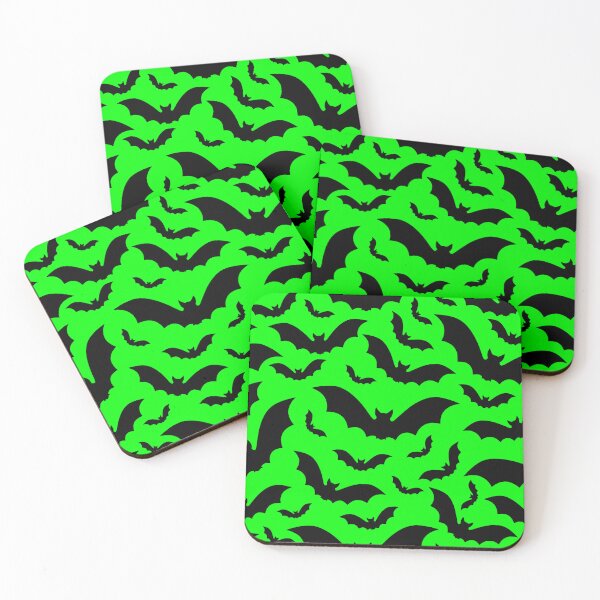 Item preview, acid green halloween vampire bats gothic designed and sold by Gossip Rag.