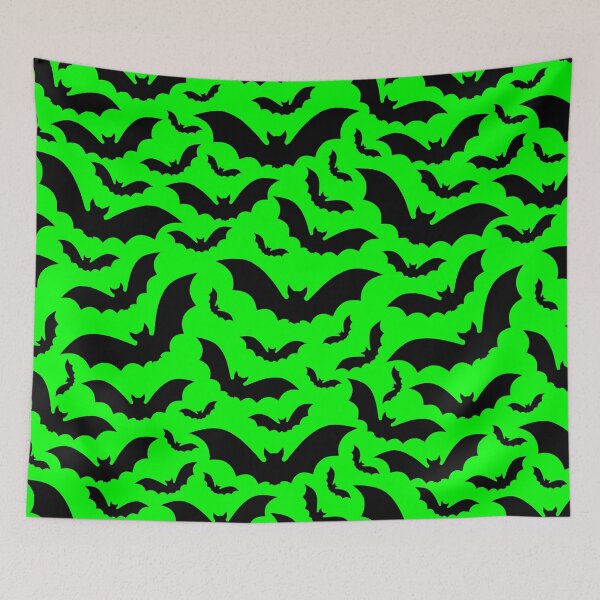 Item preview, acid green halloween vampire bats gothic designed and sold by Gossip Rag.