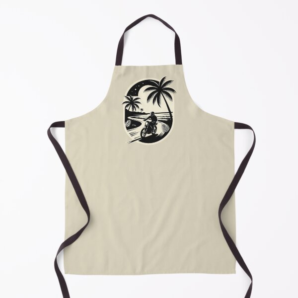 Item preview, Motociclista nocturno costero – Motocicleta playera retro designed and sold by SilentPowerArt.