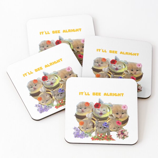 Item preview, Silly Bee Cats "It'll Bee Alright" designed and sold by Jahimetera.