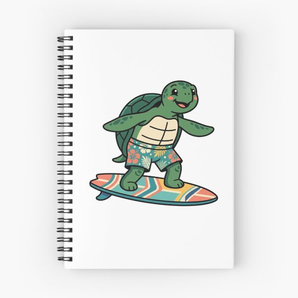 Item preview,  Cute Summer Turtle Riding a Surfboard designed and sold by SOUFIANE1991.