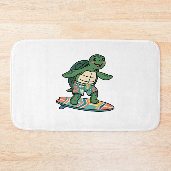 Item preview,  Cute Summer Turtle Riding a Surfboard designed and sold by SOUFIANE1991.