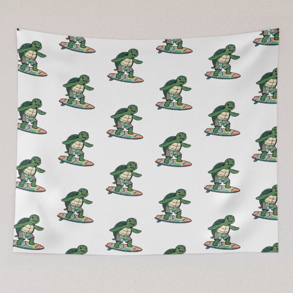Item preview,  Cute Summer Turtle Riding a Surfboard designed and sold by SOUFIANE1991.
