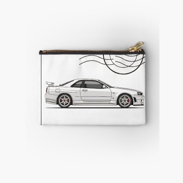 Item preview, Nissan Skyline GT-R R34 Godzilla JDM Vintage Postage Stamp Art designed and sold by Motorline44.