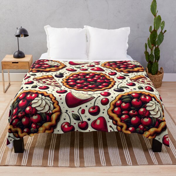 Item preview, Retro Cherry Dessert Scatter Seamless Pattern designed and sold by Apex Designs.