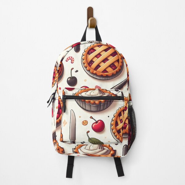 Item preview, Cherry Tart Cupcake Kitchen Dessert Pattern designed and sold by Apex Designs.