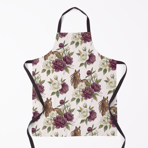 Item preview, Horses And Peonies designed and sold by LeosCloset.