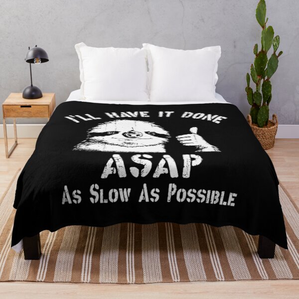 Item preview, Funny Sloth ASAP As Slow As Possible Sarcastic Work Humor designed and sold by Ali-printshop.