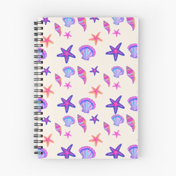 Item preview, Neon Seashell Starfish Pattern For Mermaidcore Beach Lovers designed and sold by FreshVibe Prints.