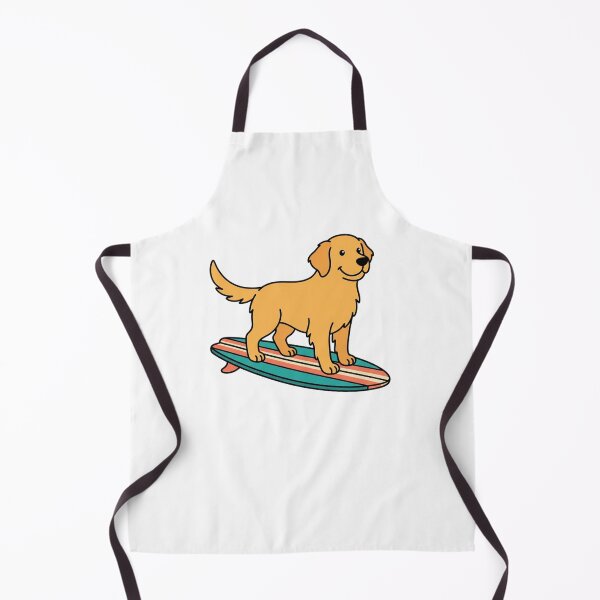 Item preview, Surfing Dog Golden Retriever on Surfboard Summer Beach designed and sold by SOUFIANE1991.