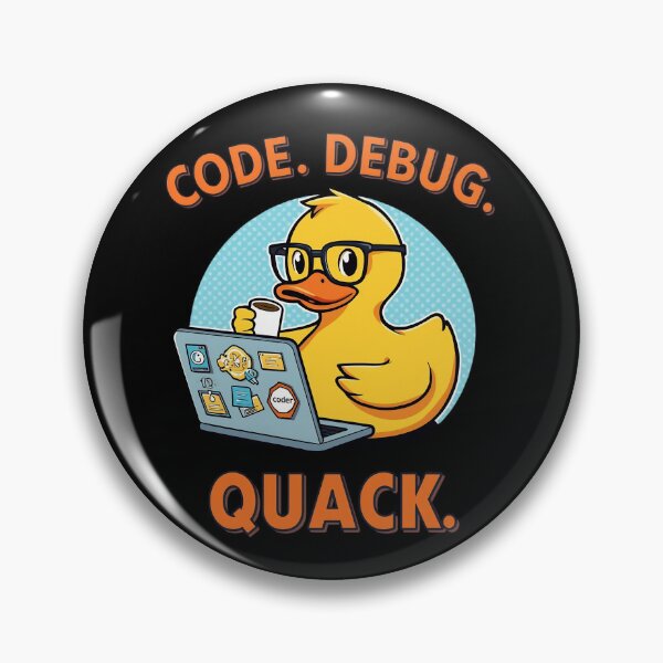 Item preview, Programmer Duck – Code Debug Quack Funny Coding Duck designed and sold by RubberQuack.