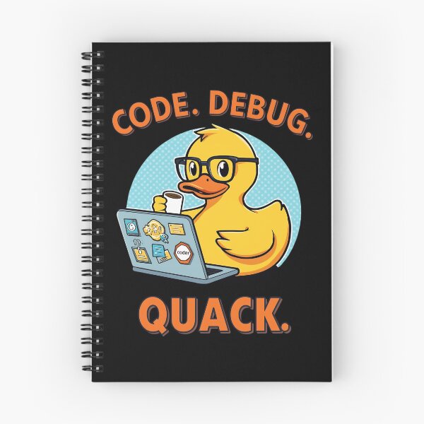 Item preview, Programmer Duck – Code Debug Quack Funny Coding Duck designed and sold by RubberQuack.