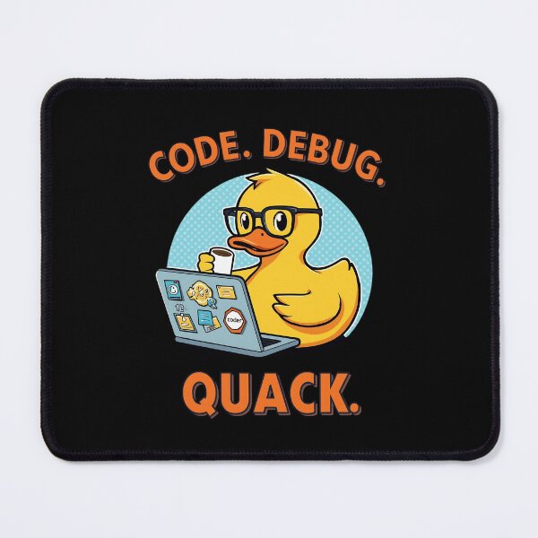 Item preview, Programmer Duck – Code Debug Quack Funny Coding Duck designed and sold by RubberQuack.