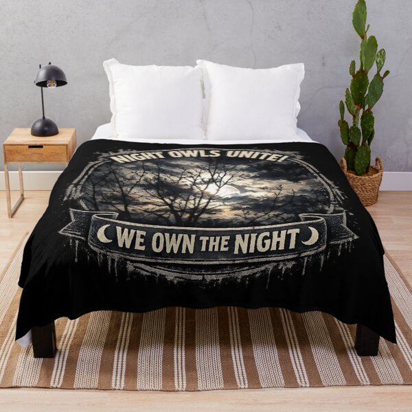 Item preview, Night Owls Unite! – Gothic Moonlight Forest Emblem T-Shirt designed and sold by KielArt.