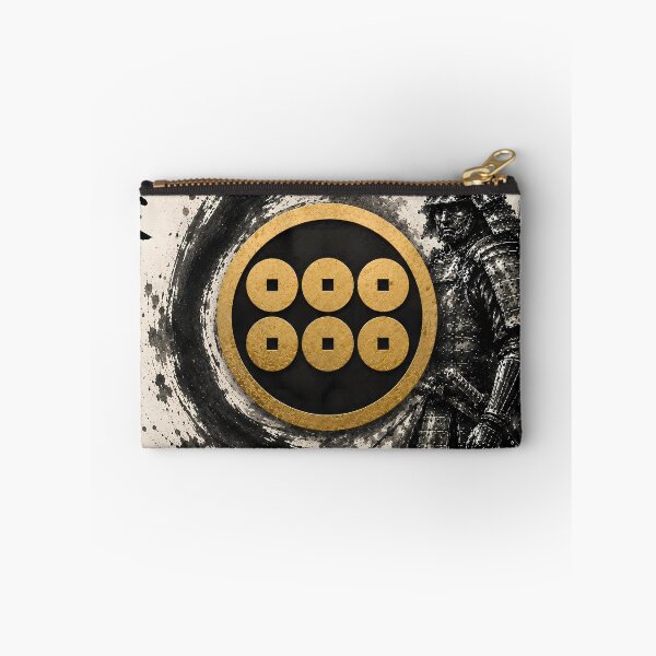 Item preview, Sanada Yukimura Japanese Samurai Kamon Gold Family Crest Art designed and sold by Japan-Ink-Art.