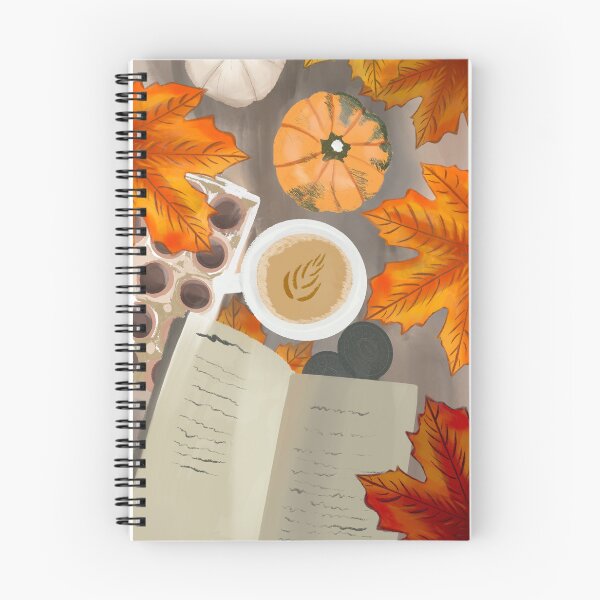 Item preview, Autumnal watercolor book picture  designed and sold by tornasolhaze.