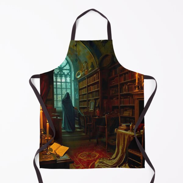 Item preview, Wizard in Candlelit Library — Dark Fantasy Alchemist Art designed and sold by shaang.