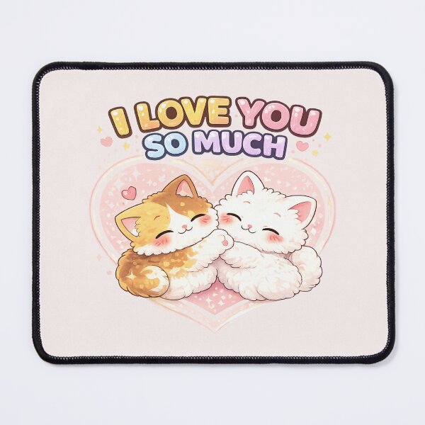 Item preview, Mochi & Lumi – I Love You So Much Cats ? designed and sold by Mochi Studio.