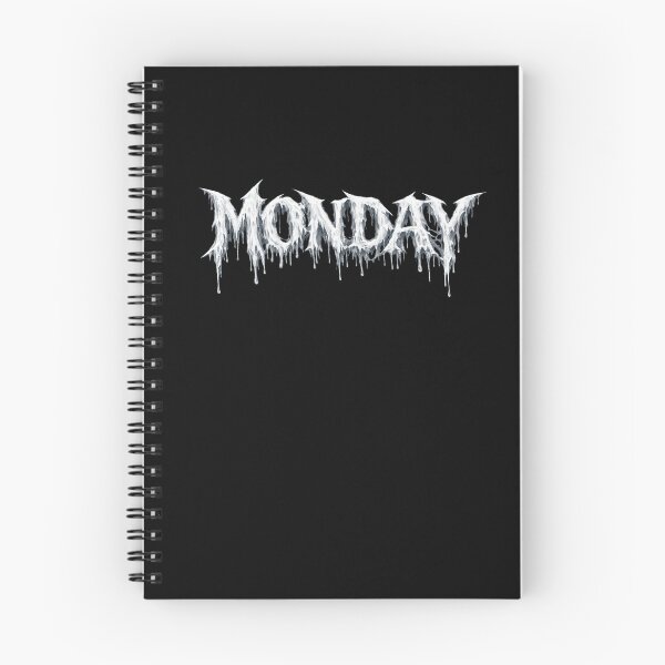 Item preview, MONDAY Melting Gothic Typography Sticker / T-Shirt Design designed and sold by MartBook.