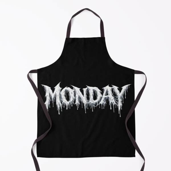 Item preview, MONDAY Melting Gothic Typography Sticker / T-Shirt Design designed and sold by MartBook.