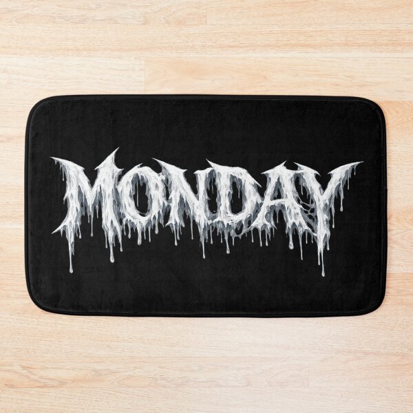 Item preview, MONDAY Melting Gothic Typography Sticker / T-Shirt Design designed and sold by MartBook.