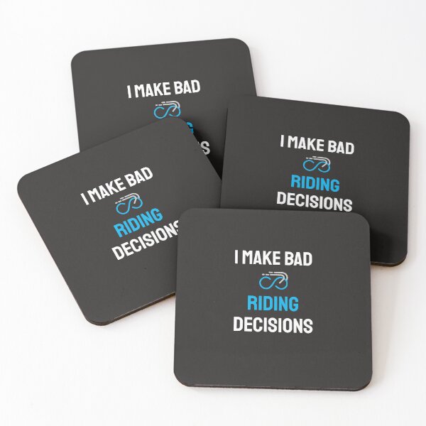 Item preview, I Make Bad Riding Decisions - Dad Cycling designed and sold by GreyTee.