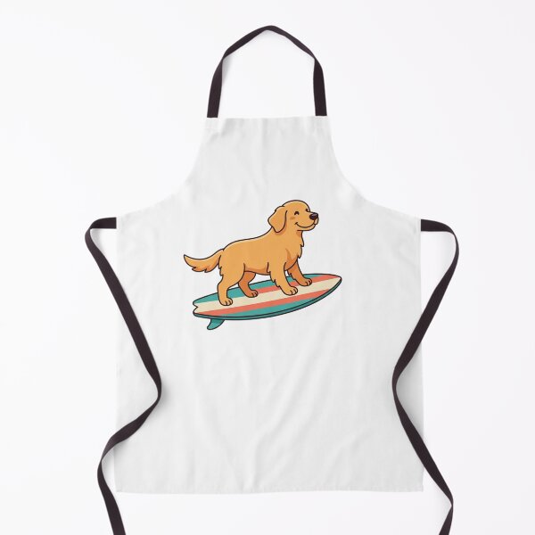 Item preview, Surfing Dog Golden Retriever on Surfboard Summer Beach designed and sold by SOUFIANE1991.
