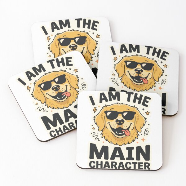 Item preview, I Am The Main Character Funny Golden Retriever Dog Lover Gift designed and sold by StillWildink.