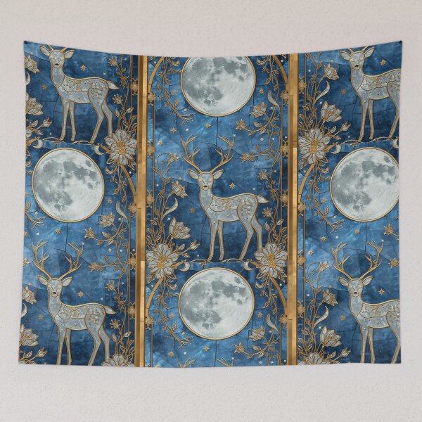 Item preview, Sacred Deer – Iridescent Lunar Garden designed and sold by BriSher.