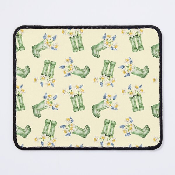 Item preview, Spring Flowers in Green Rain Boots designed and sold by eves_aquadreams.