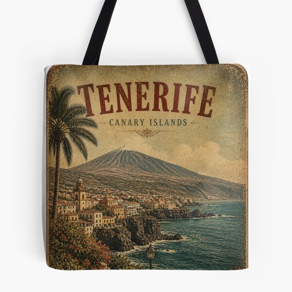 Item preview, Tenerife Canary Islands Vintage Travel designed and sold by MiraAmiStudio.