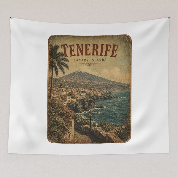 Item preview, Tenerife Canary Islands Vintage Travel designed and sold by MiraAmiStudio.