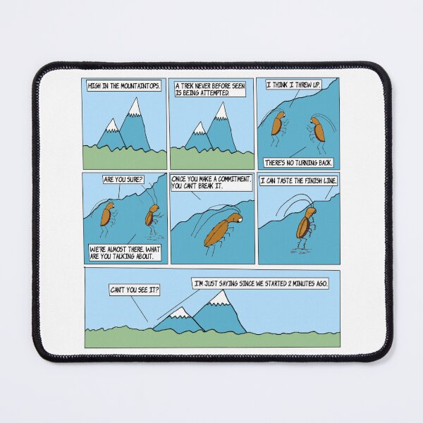 Item preview, Mountain Top | Humor Climbing Hiking Mountain Webcomic | El Boxa designed and sold by ElBoxa.