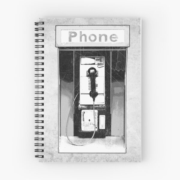 Item preview, Public Payphone Booth Dead Media Etched Illustration designed and sold by Ghoul Enterprises.