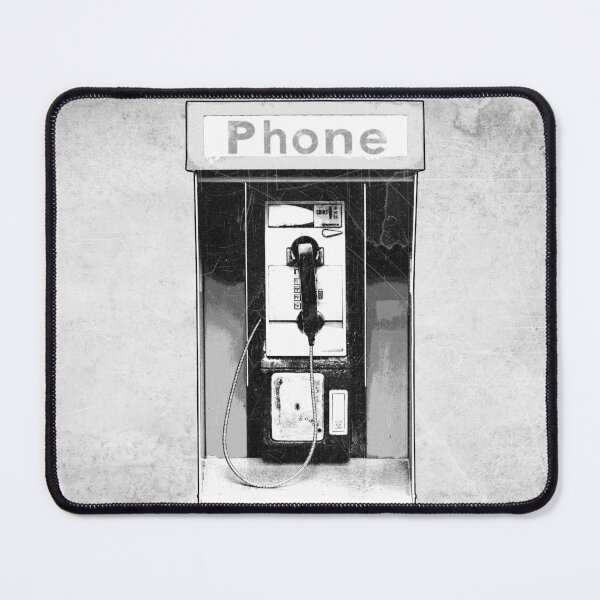 Item preview, Public Payphone Booth Dead Media Etched Illustration designed and sold by Ghoul Enterprises.