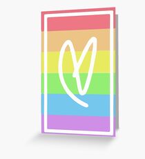 Tarjeta de felicitación Arco iris / Orgullo Lovatic Heart