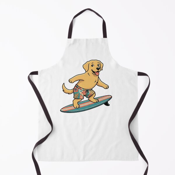 Item preview, Surfing Dog Golden Retriever on Surfboard Summer Beach designed and sold by SOUFIANE1991.