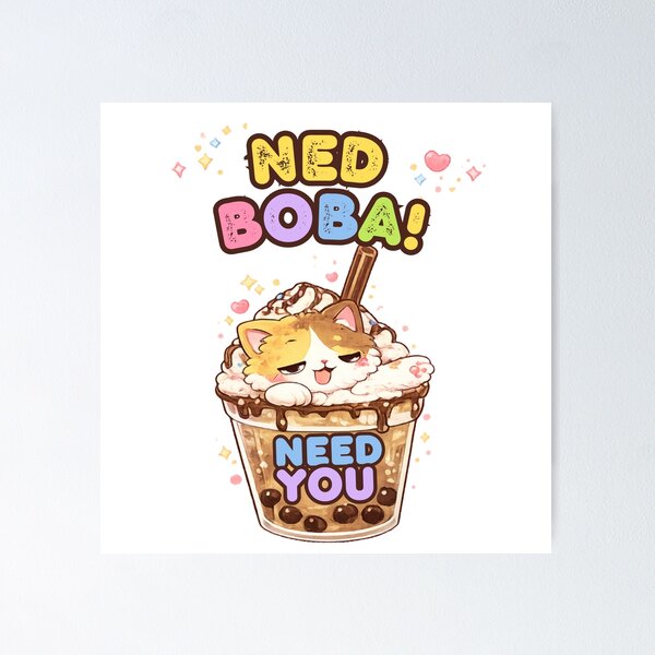 Item preview, Mochi Cozy Cat –  Need Boba Cute Cats designed and sold by Mochi Studio.
