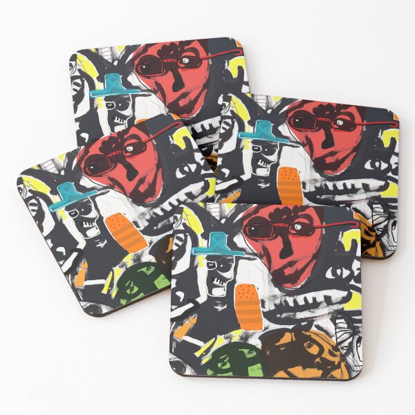 Item preview, Neo-Expressionist Faces: Abstract Street Art Collage designed and sold by Lifer Art and Design.
