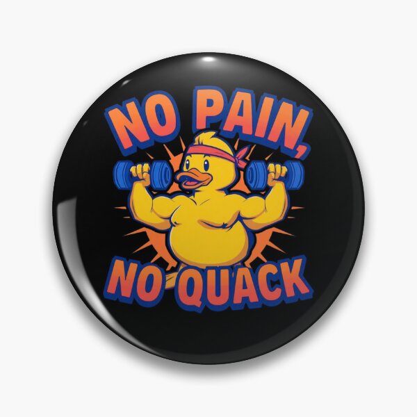 Item preview, Gym Duck – No Pain No Quack Funny Fitness Rubber Duck designed and sold by RubberQuack.