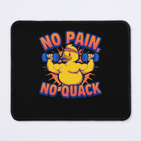 Item preview, Gym Duck – No Pain No Quack Funny Fitness Rubber Duck designed and sold by RubberQuack.