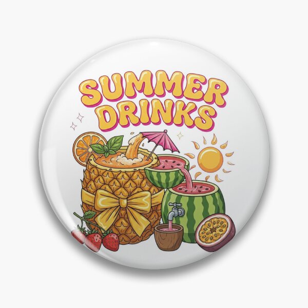 Item preview, Summer Drinks - Refreshing Tropical Pineapple & Watermelon Art designed and sold by PeplumiArt.