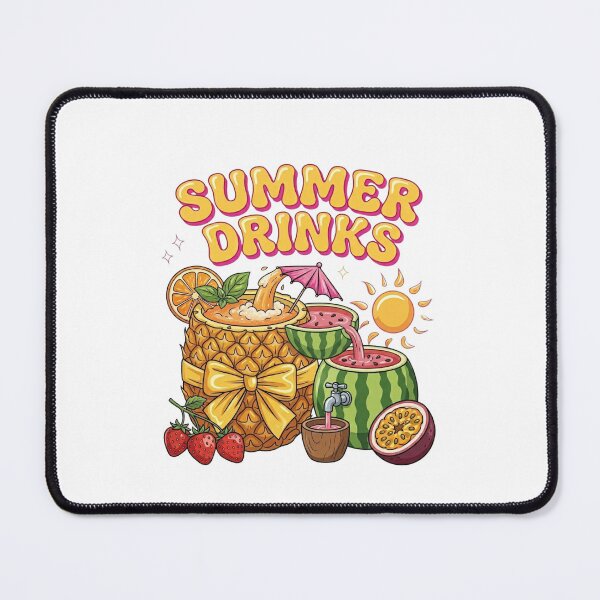 Item preview, Summer Drinks - Refreshing Tropical Pineapple & Watermelon Art designed and sold by PeplumiArt.
