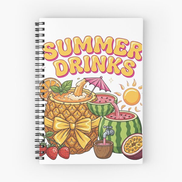 Item preview, Summer Drinks - Refreshing Tropical Pineapple & Watermelon Art designed and sold by PeplumiArt.