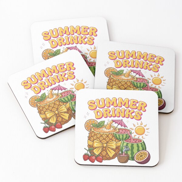 Item preview, Summer Drinks - Refreshing Tropical Pineapple & Watermelon Art designed and sold by PeplumiArt.