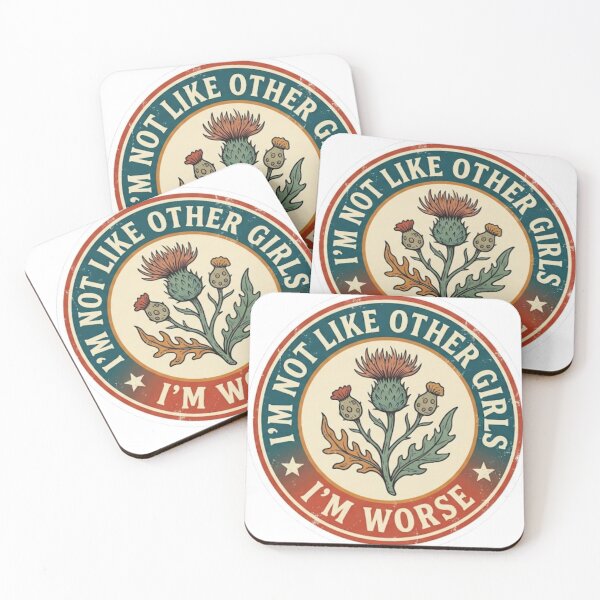 Item preview, I’m Worse Retro Thistle Sticker designed and sold by veloraastudio.