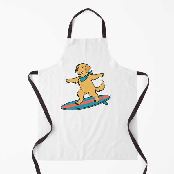 Item preview, Surfing Dog Golden Retriever on Surfboard Summer Beach designed and sold by SOUFIANE1991.